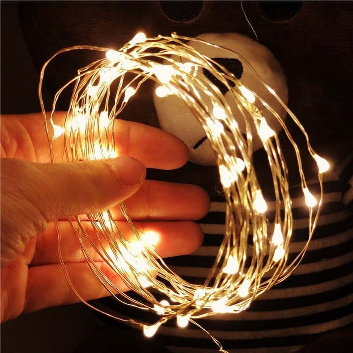 Christmas 100 LED USB Silver Copper Fairy Lights