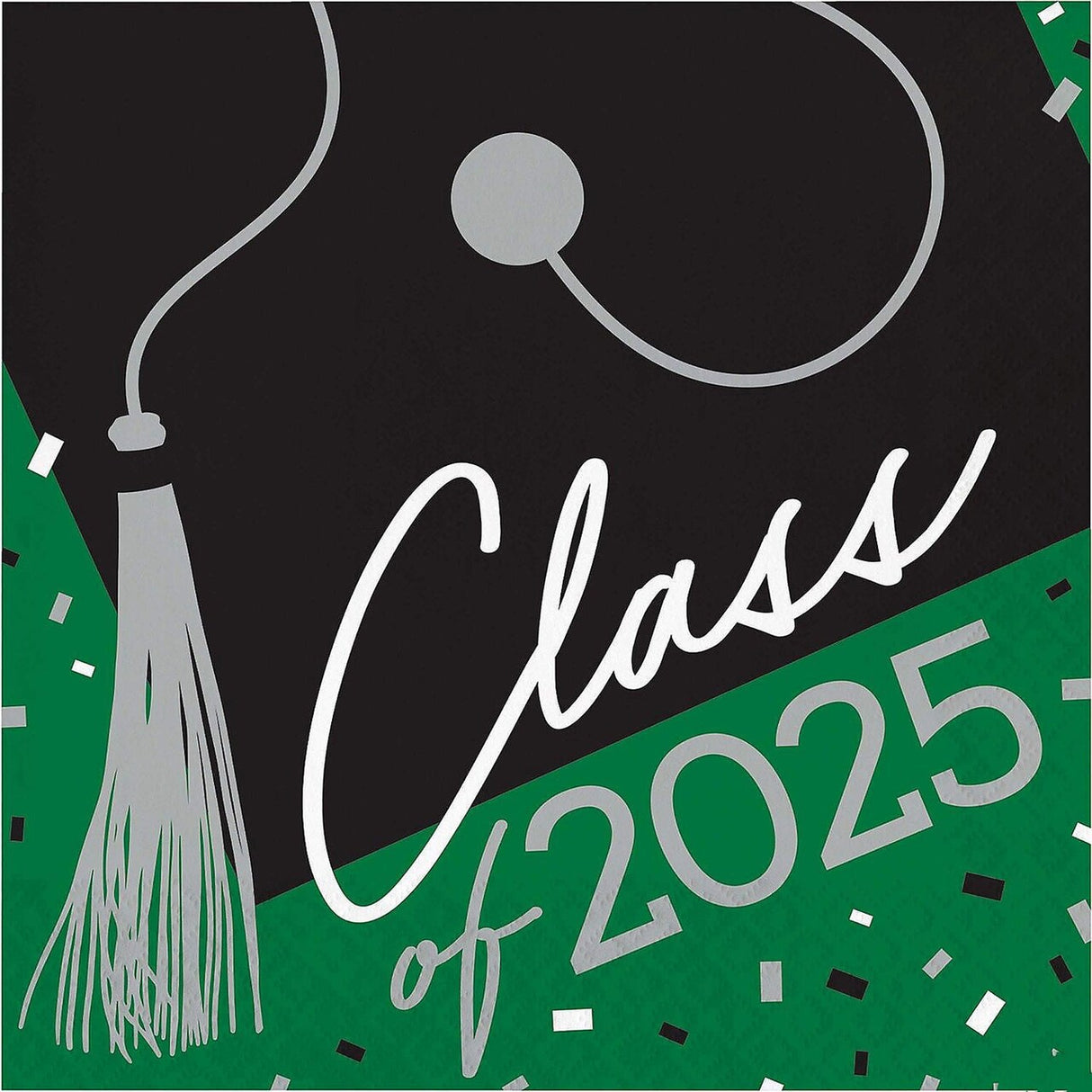 Creative Converting School Spirit Green Class of 2025 Paper Dinner Napkins, 108 ct.