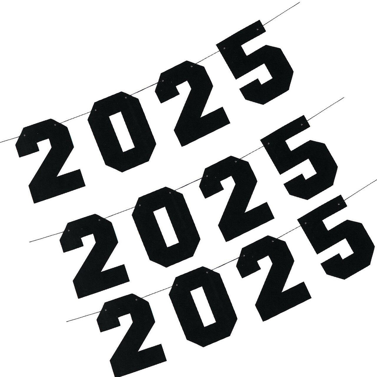 7 Ft. 2025 Party Ready-to-Hang Cardstock Garland