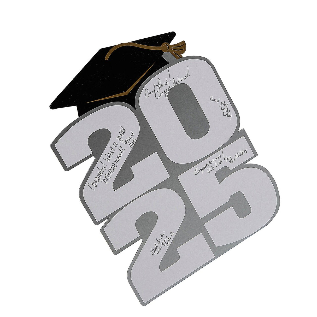 11" x 15" 2025 Graduation Cardboard Autograph Sign with Easel