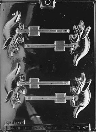Triceratops Dinosaur Lollipop Chocolate Mold - LPA042