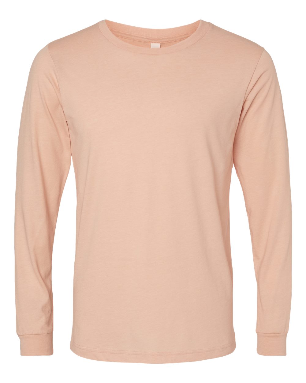 BELLA + CANVAS® Heather CVC Crewneck Long Sleeve Tee