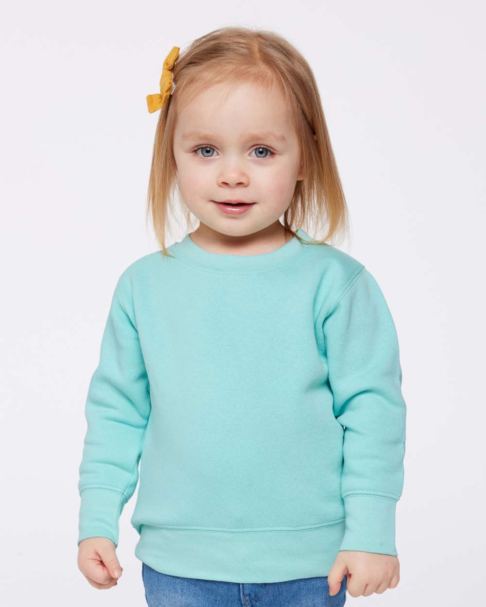 RADYAN® Toddler Classic Crewneck Long Sleeve Fleece Sweatshirt