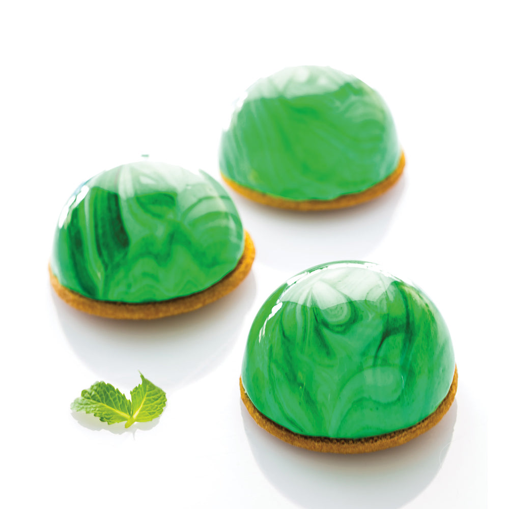 Silikomart SF001 Half Sphere Silicone Baking Mold, 4 Oz, 5 Cavities