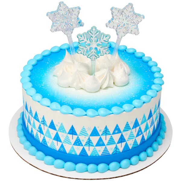 Snowflakes Skewer themed Cupcake Cake Decorating pics 12 set