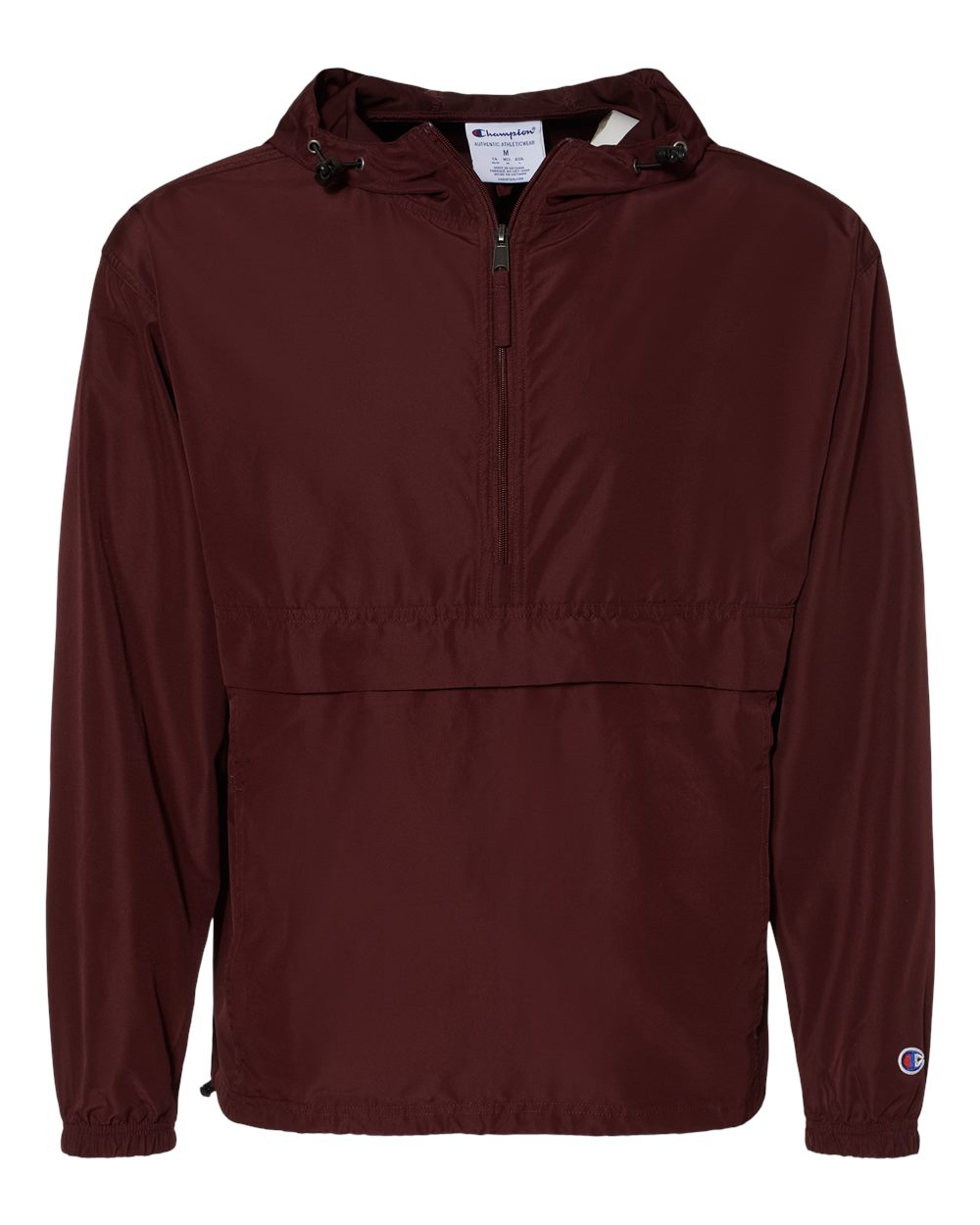 Champion® Hooded Packable Quarter-Zip Jacke