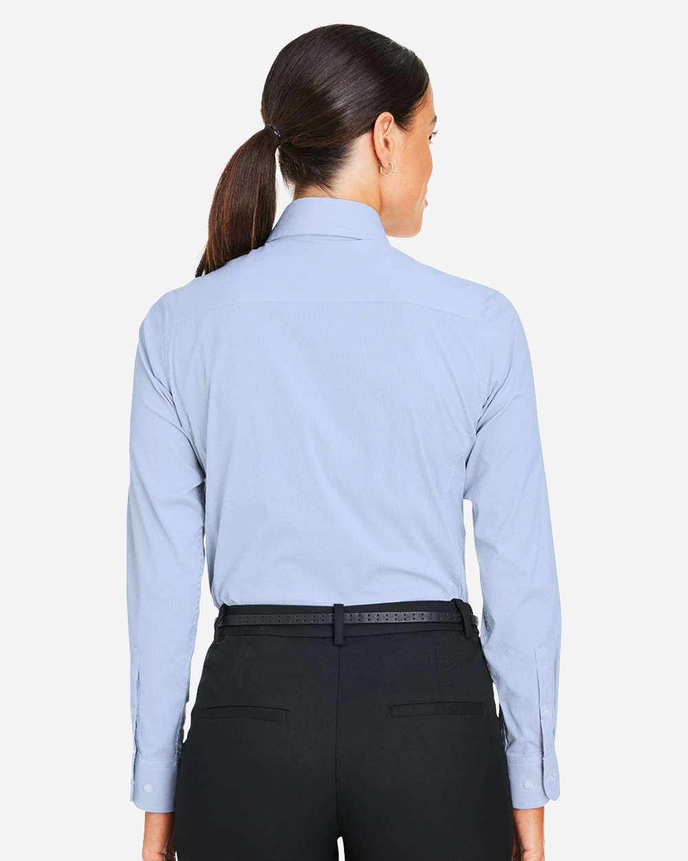Devon & Jones® Women’s Moisture-Wicking Microstripe Dress Shirt Comfortable Stretch Business Attire