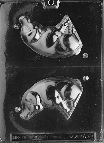 3D Pig Chocolate Mold - LPA099
