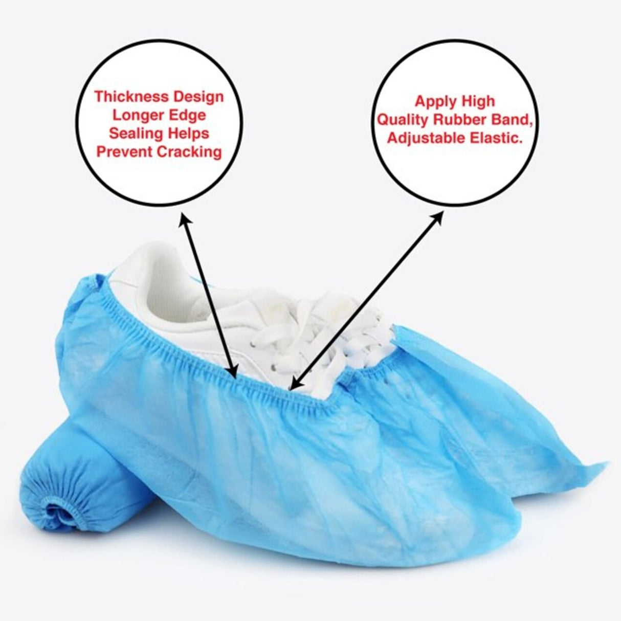 Juvale Pairs of Blue Shoe Covers Disposable