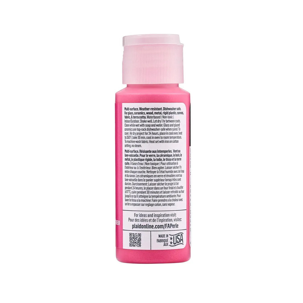 FolkArt Perle Acrylic Paint - Rose Sorbet (2 oz Bottle)