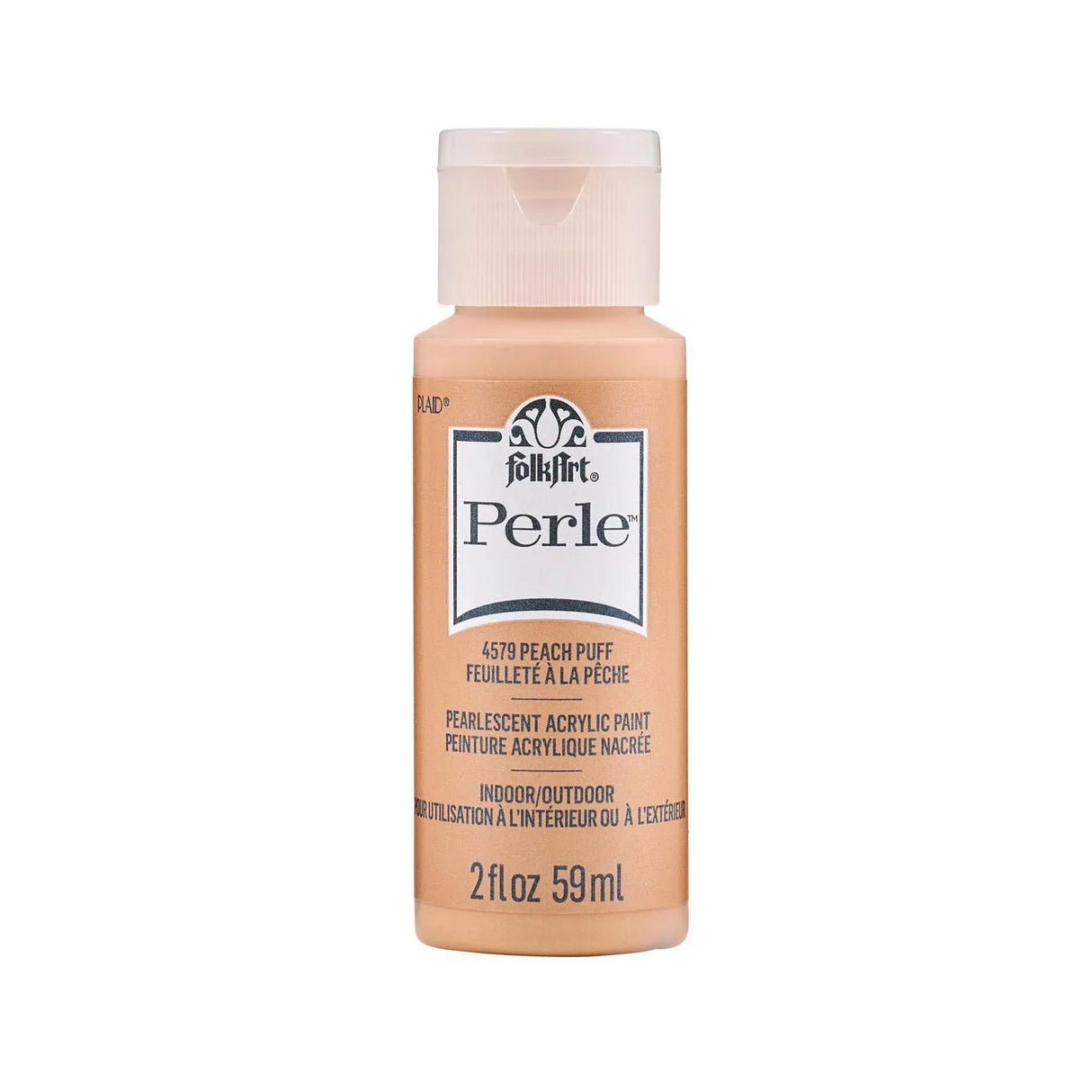 FolkArt Perle Acrylic Paint - Peach Puff (2 oz Bottle)