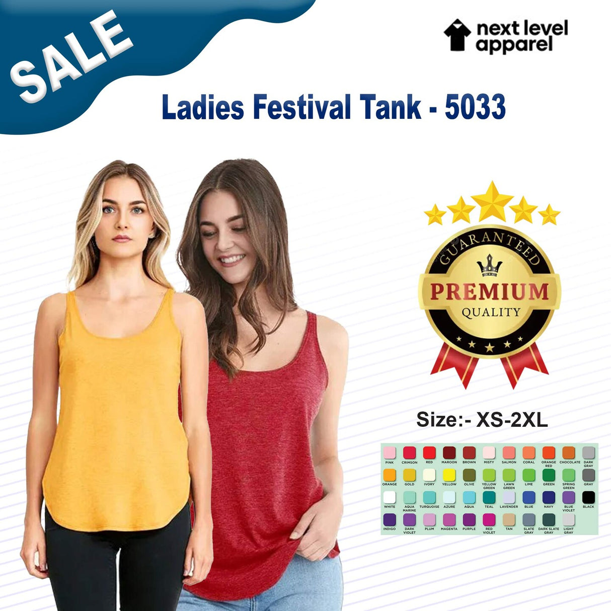 Next Level® Ladies Festival Sleeveless Tank Top