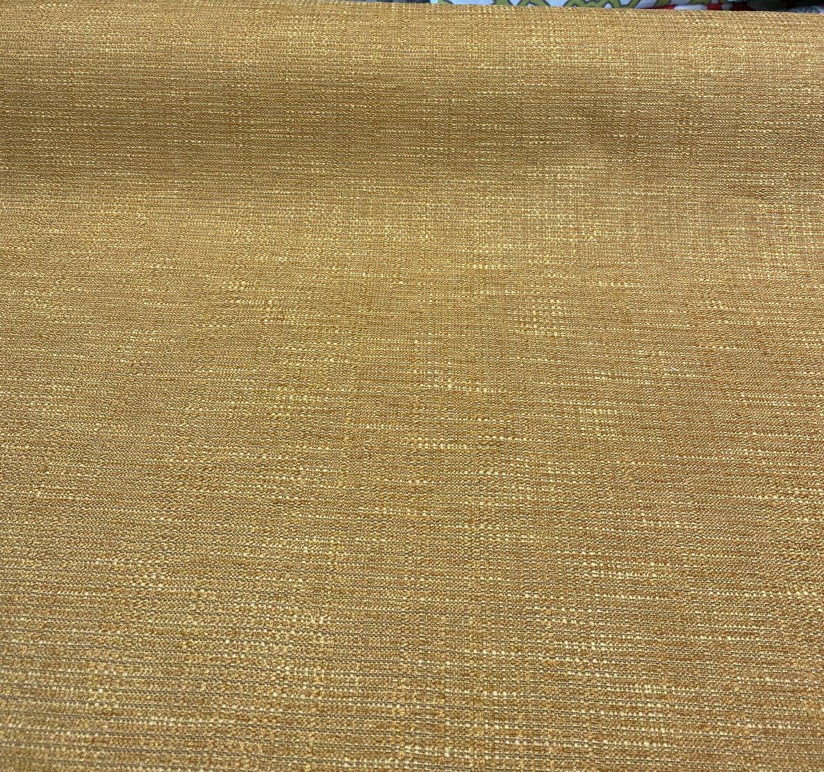 Manhattan Chenille Upholstery Fabric - Sun Yellow, Two-Toned, 56" Width (1 Yard)