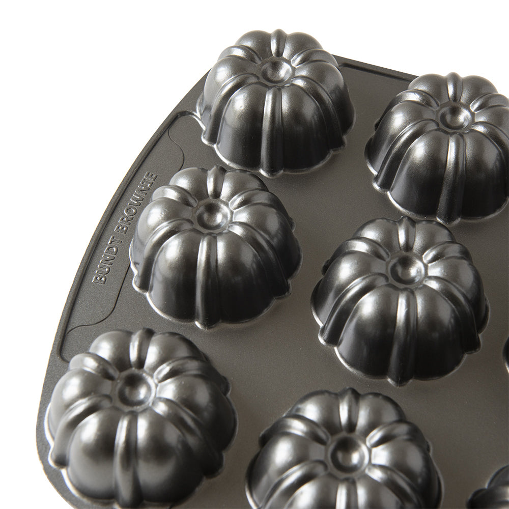 Nordicware 52837 Brownie & Cupcake Pan, 12 Cavities
