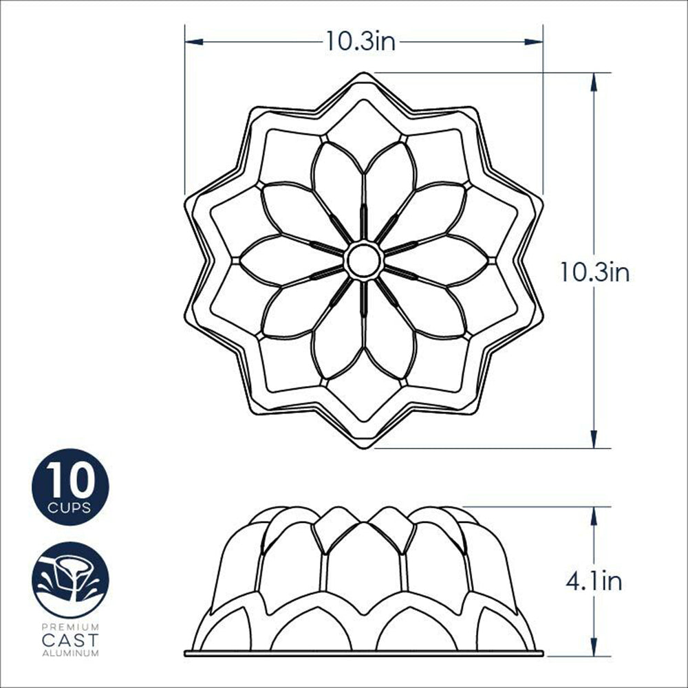 Nordic Ware 53137 Vintage Star Bundt Pan