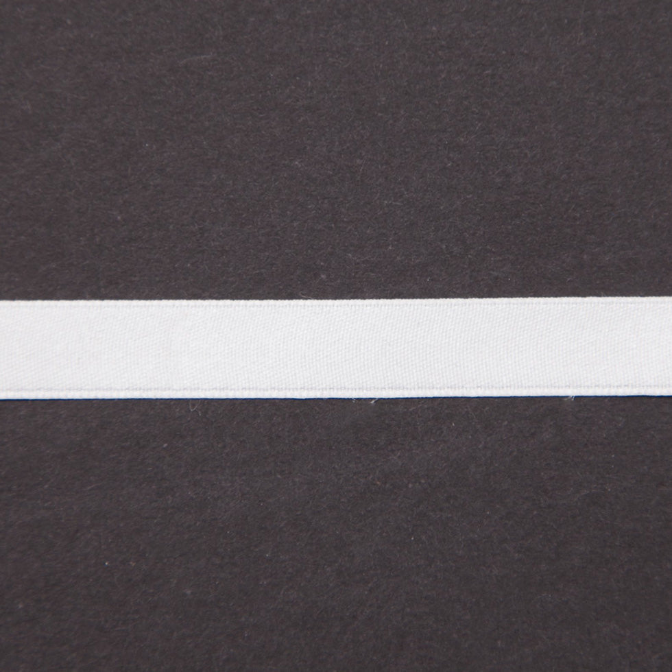 White Double Face Silk Satin Ribbon