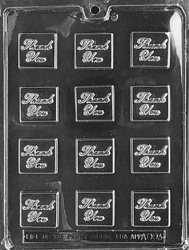 Thank You Squares Chocolate Mold - LPAO093
