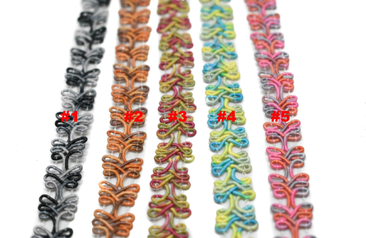 Braided Gimp Trim Two-Tone 1/2"