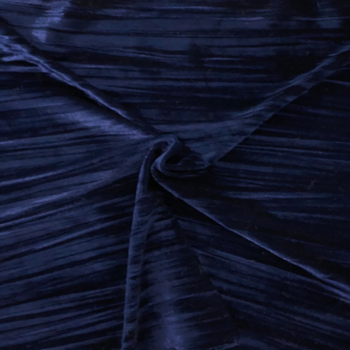 Crinkle Stretch Velvet Fabric - Navy Blue, Emerald Green, Gray, Rust Orange, Maroon Red, Purple, 54" Width (1 Yard)