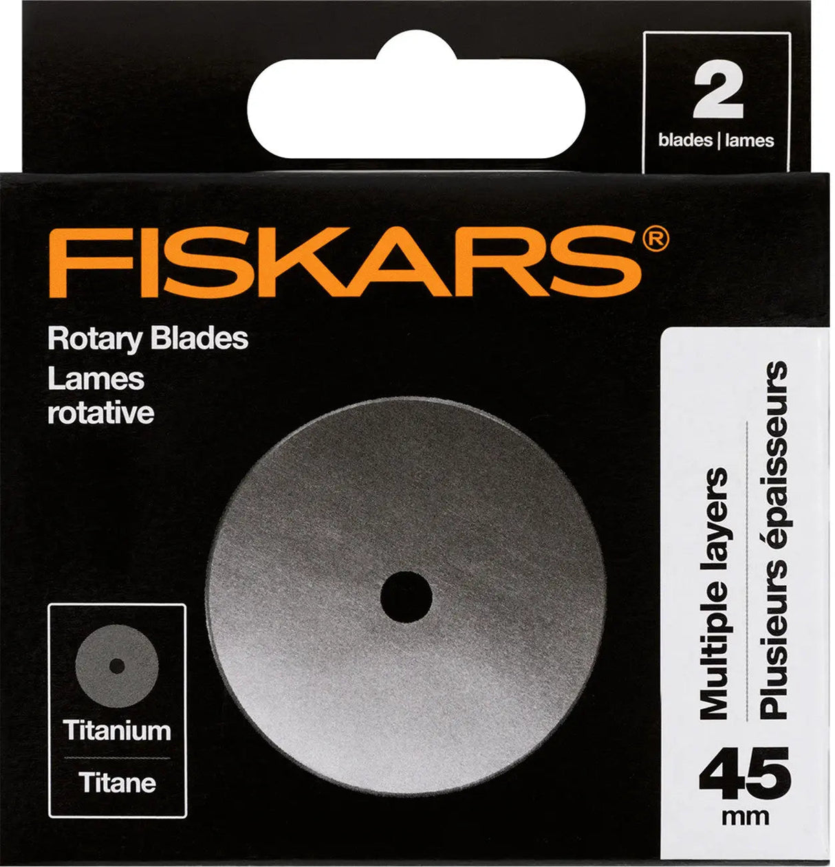 45mm Titanium Coated Replacement Rotary Blades 2ct