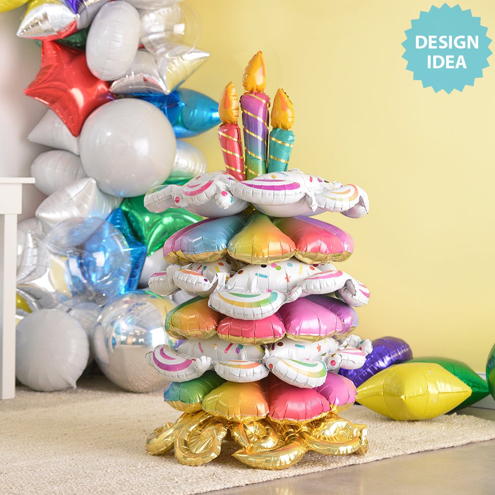 Birthday Cake Stacker Foil Balloon