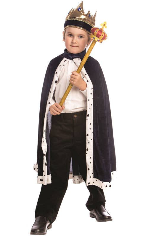 King Robe Costume - Navy, Red or Purple