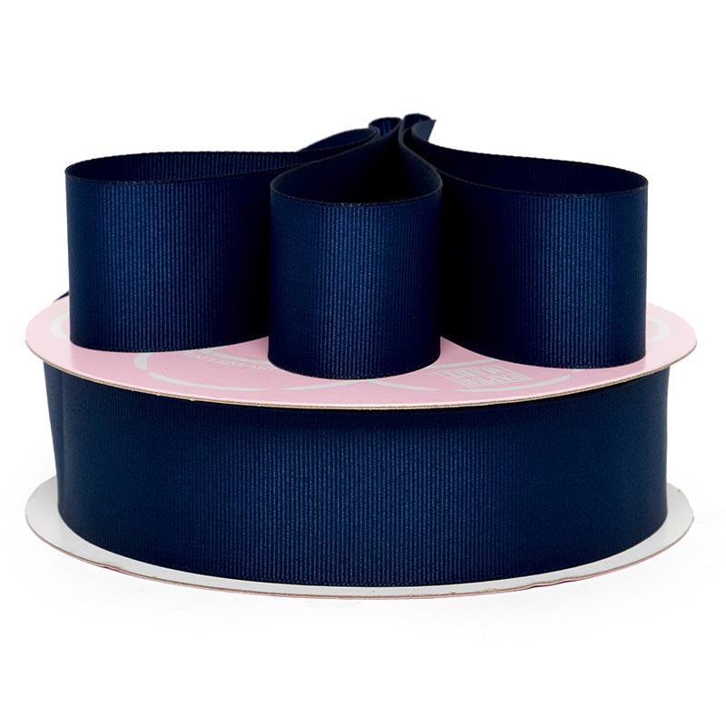 Solid Color Grosgrain Ribbon – Cobalt, 5/8" x 50 Yards (1 Roll)