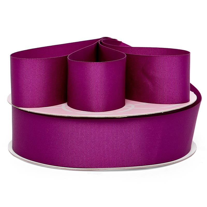 Solid Color Grosgrain Ribbon – Purple, 7/8" x 102 Yards (53 Rolls)