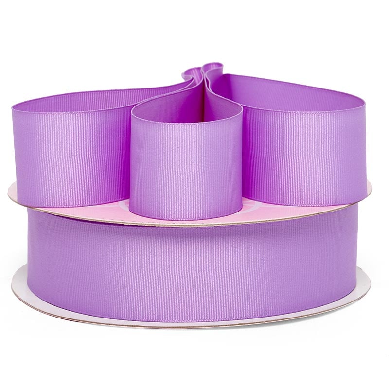 Solid Color Grosgrain Ribbon – Wisteria, 7/8" x 104 Yards (55 Rolls)