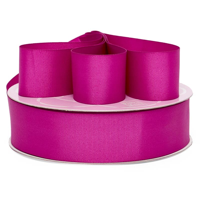 Solid Color Grosgrain Ribbon – Dark Orchid, 59 1/2" x 108 Yards (59 Rolls)