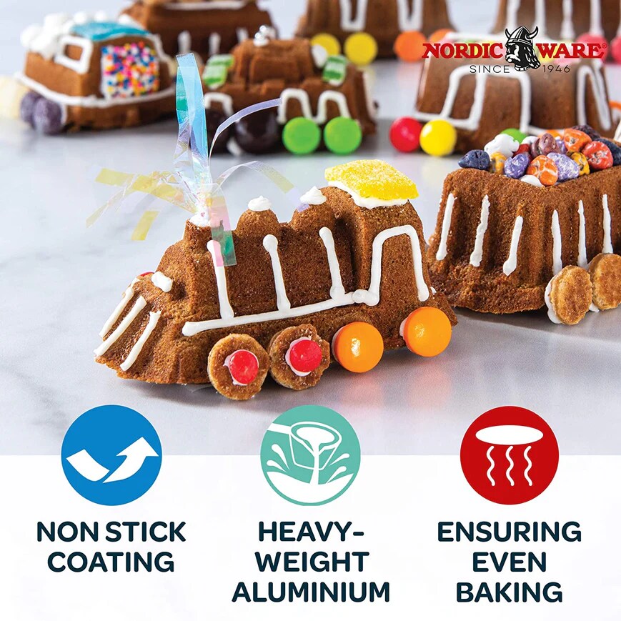 Nordic Ware Platinum Collection Train Pan