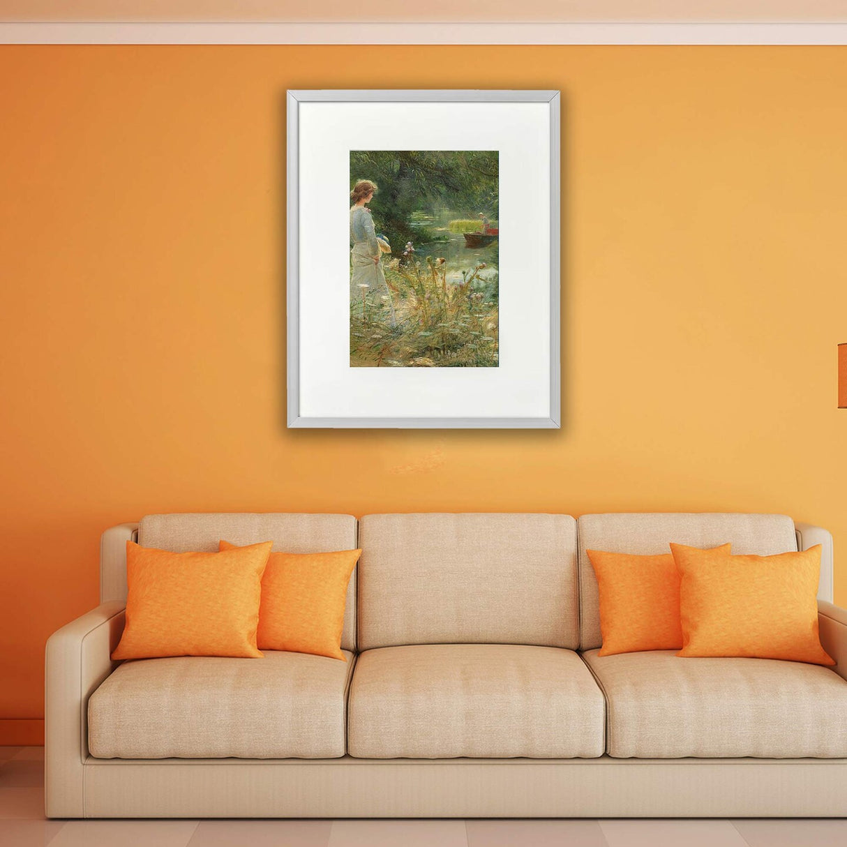 8x10" Aluminum Frame with Acid-Free Mat & Plastic Front – For Hanging or Standing, ALFTA Hook Compatible