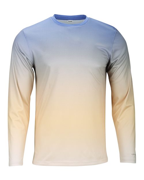 Paragon® Barbados Performance Pin Dot Crewneck Long Sleeve T Shirt