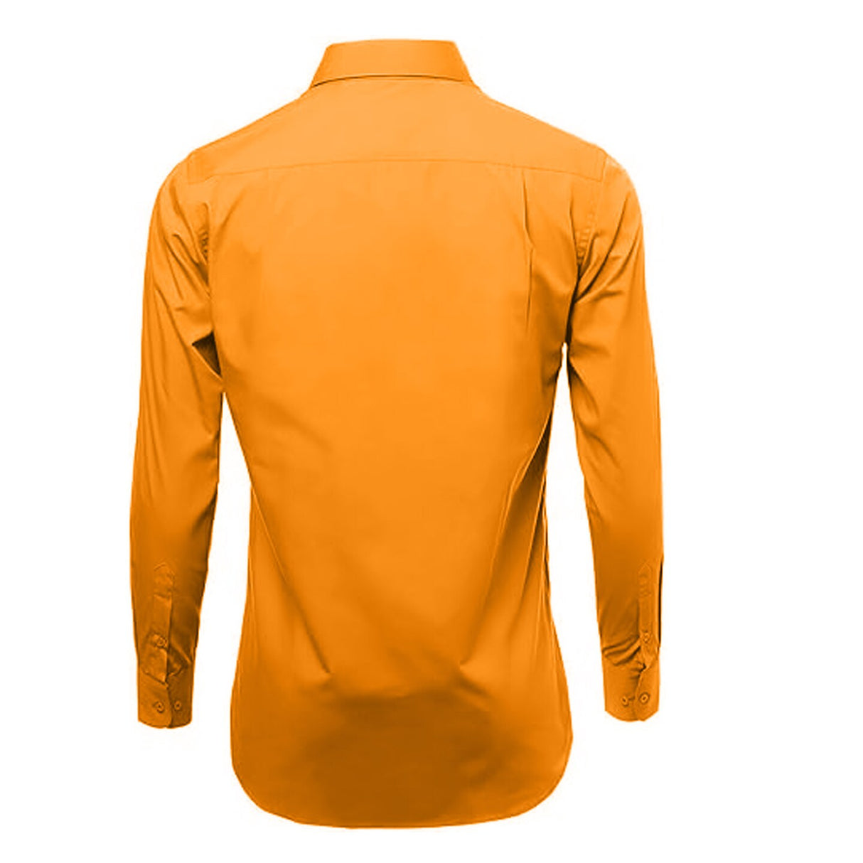 Orange Slim Fit Long Sleeve Polo Shirt