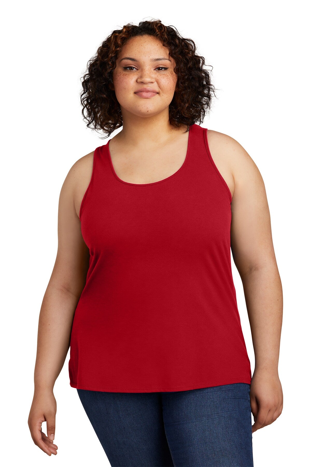 District® Women’s Racerback Tank Recycled Blend Scoop Neck Tee