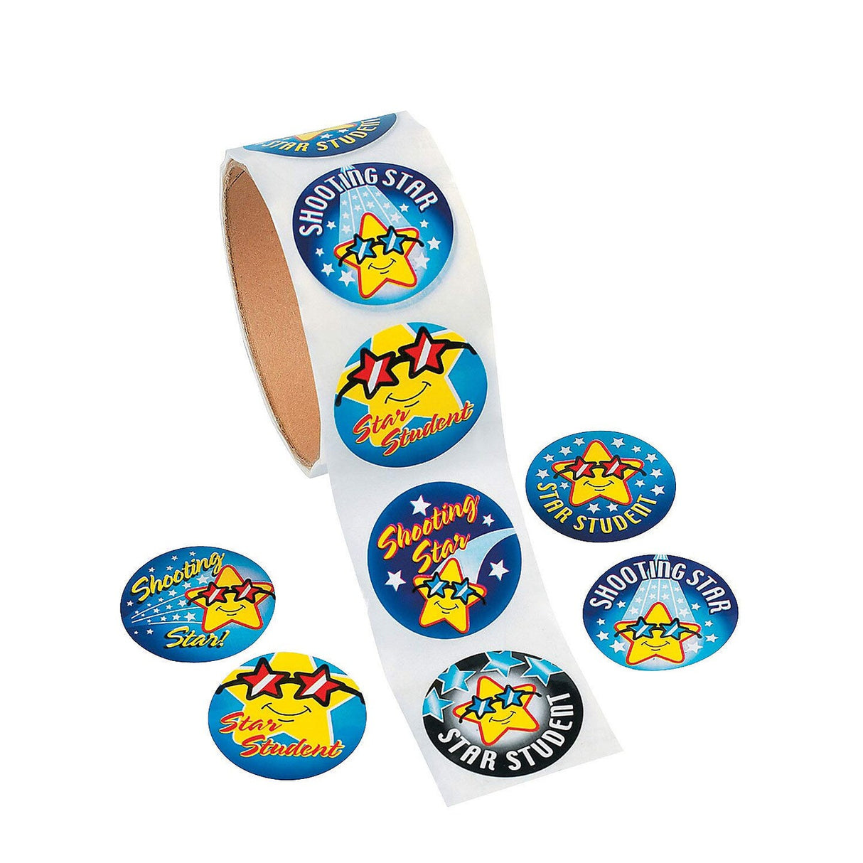 1 1/2" Star Student Sticker Roll 100 Pieces