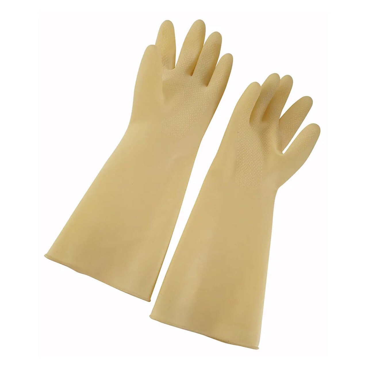 Natural Latex Gloves Small Yellow 8.5 x 16" Length