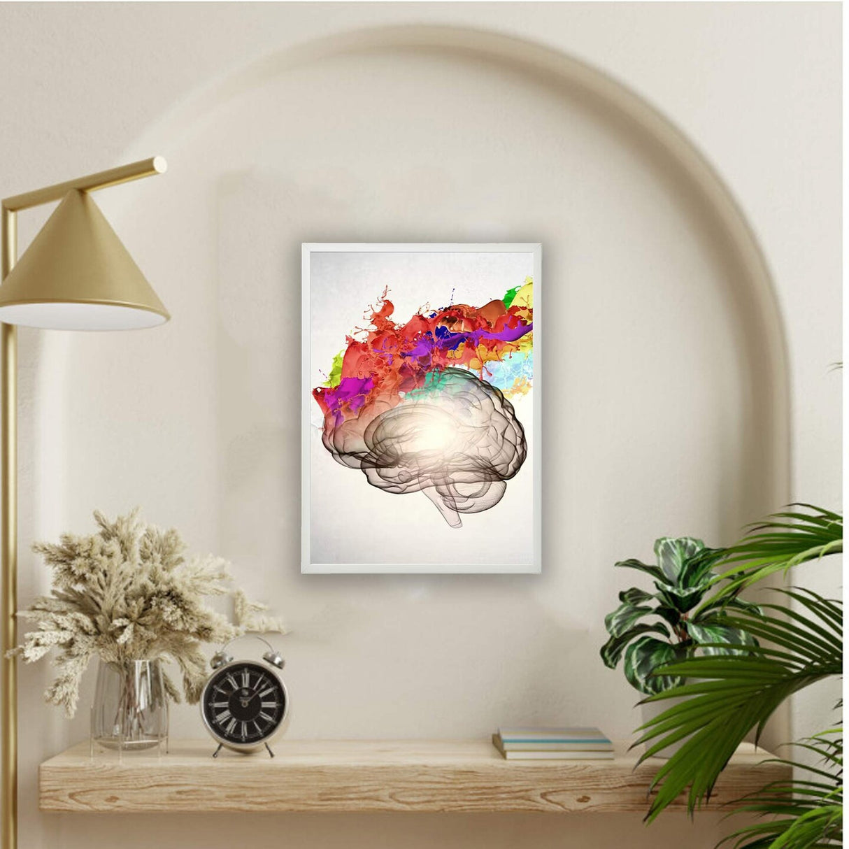 Large White Picture Frame 19.75x27.5 – Kid-Safe Plastic Front, Lightweight Wall Frame