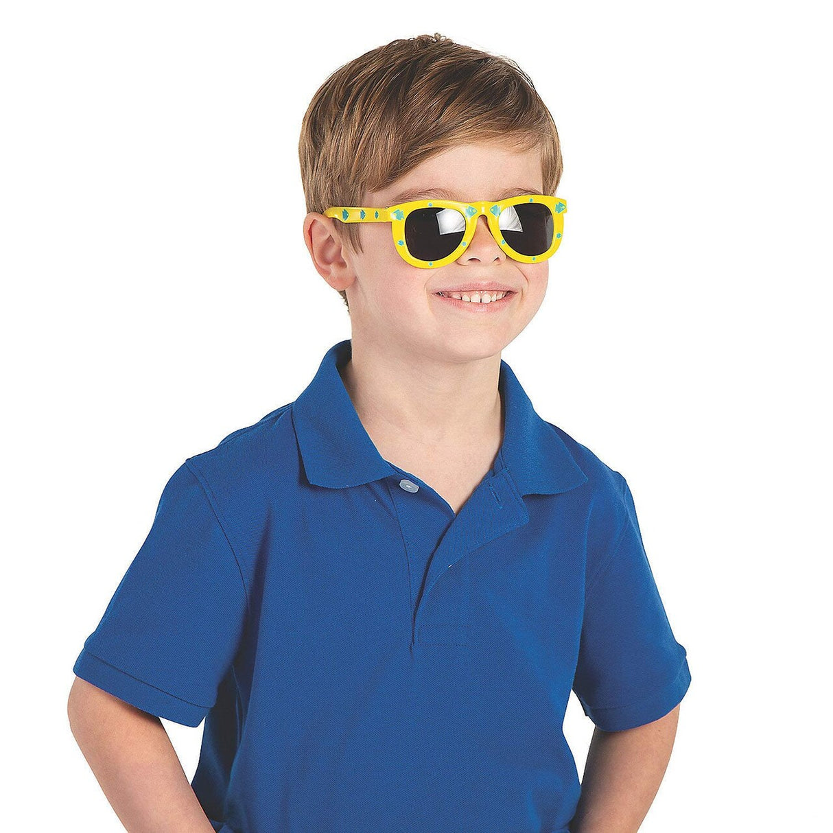 Kids Patterned Plastic Sunglasses Assortment – 5" x 4 3/4", 48 Pc