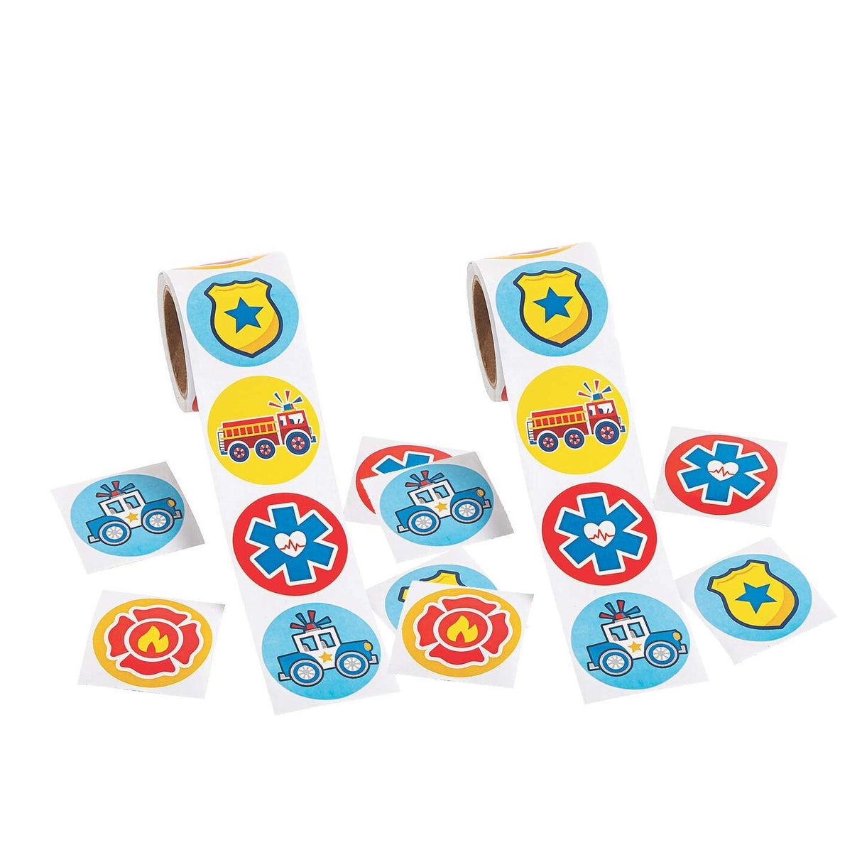 Rescue Heroes Sticker Roll 100 Pieces