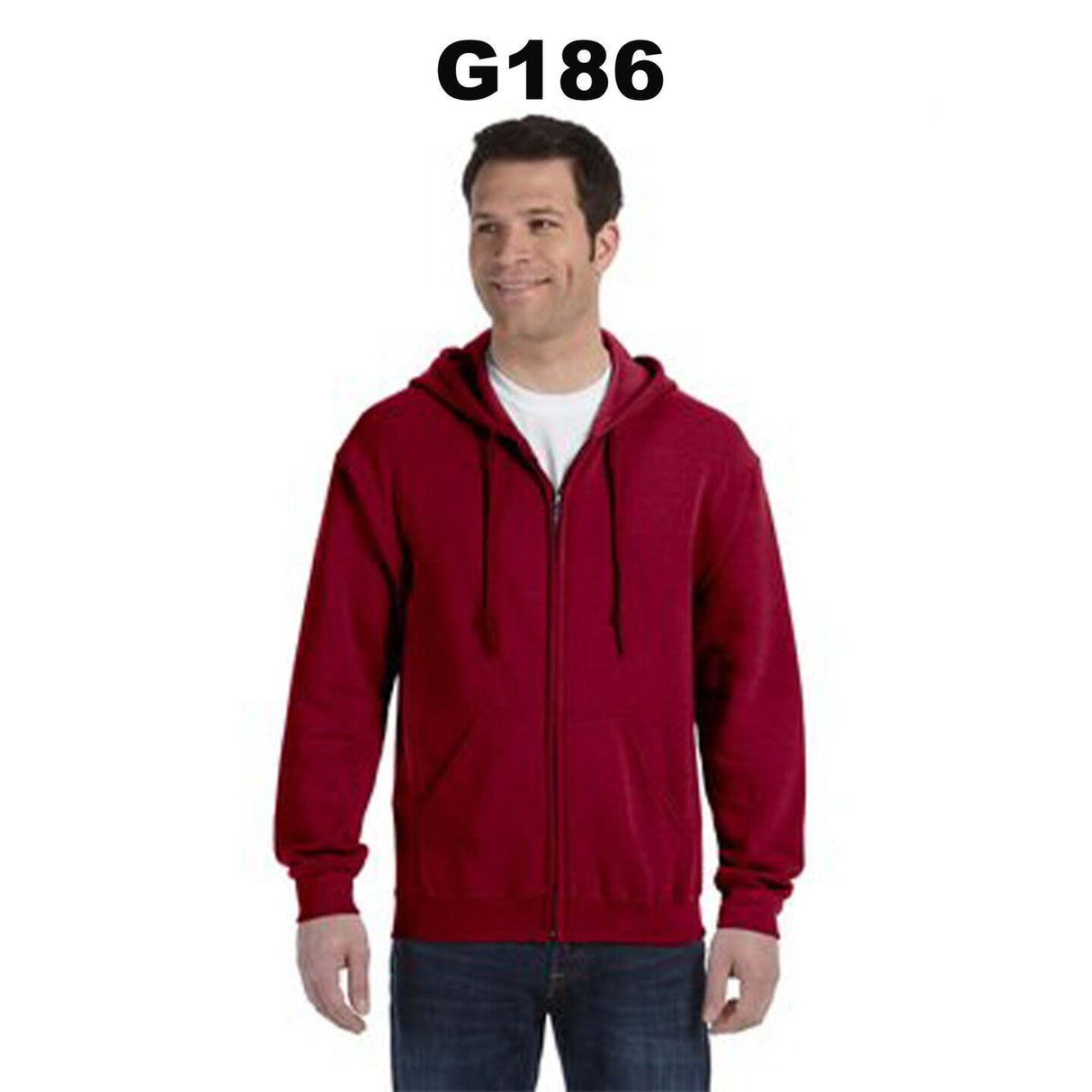 Gildan® Heavy Blend Full-Zip Long Sleeve Hooded Sweatshirt
