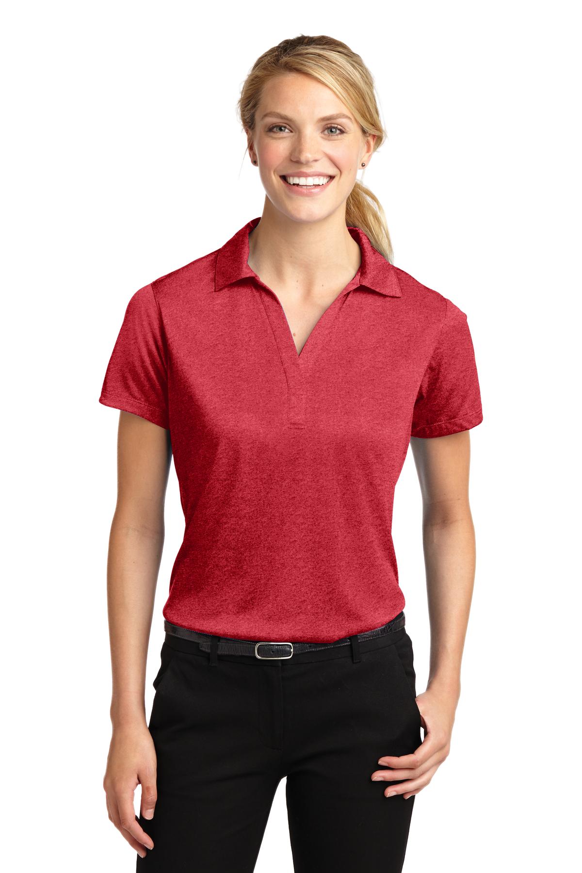 Sport-Tek® Women's Heather Contender Polo Lightweight Moisture Wicking