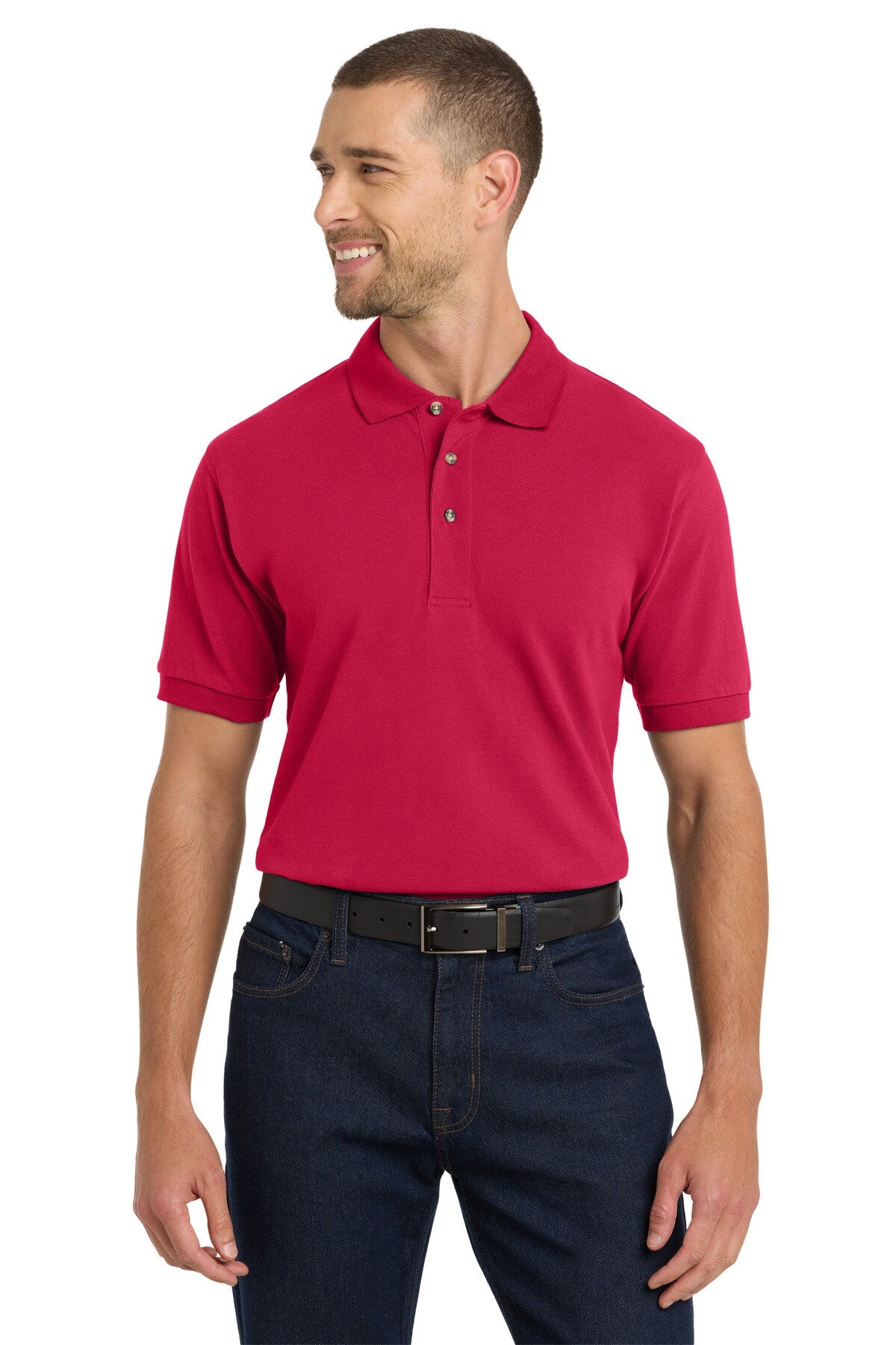 Port Authority® Heavyweight Cotton Pique Polo