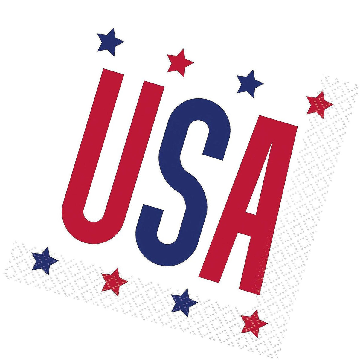 Peppy Patriotic USA Beverage Napkins 16ct