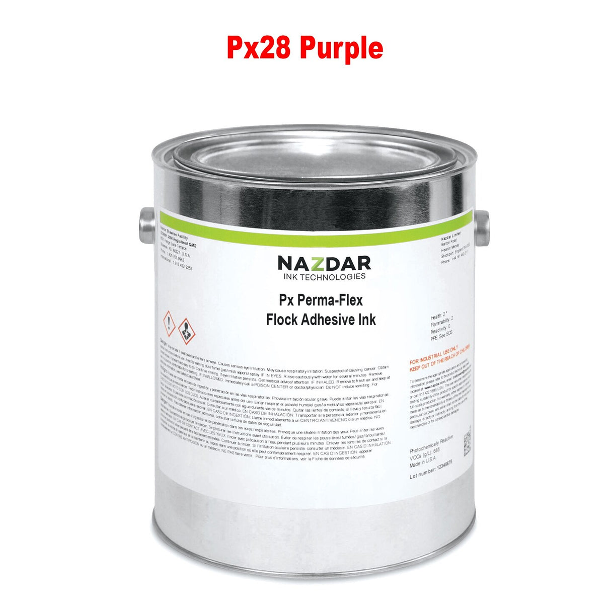 Nazdar Px Perma-Flex Flock Adhesive Ink Quality for Printing