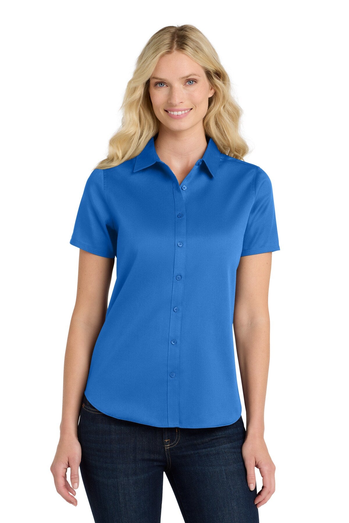 Port Authority® Short Sleeve SuperPro React Twill Women Shirt