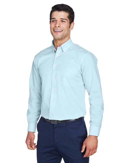 Devon & Jones® Men's Crown Collection Solid Broadcloth Woven Shirt