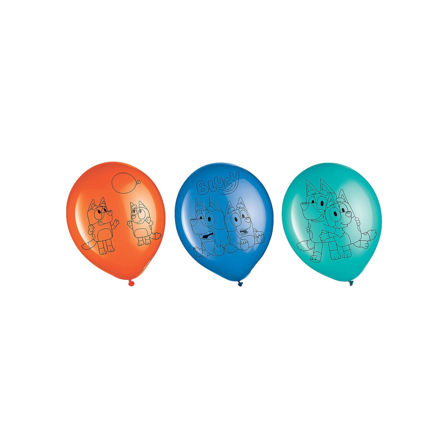 Bluey 12" Party Latex Balloons - 6 Pc.