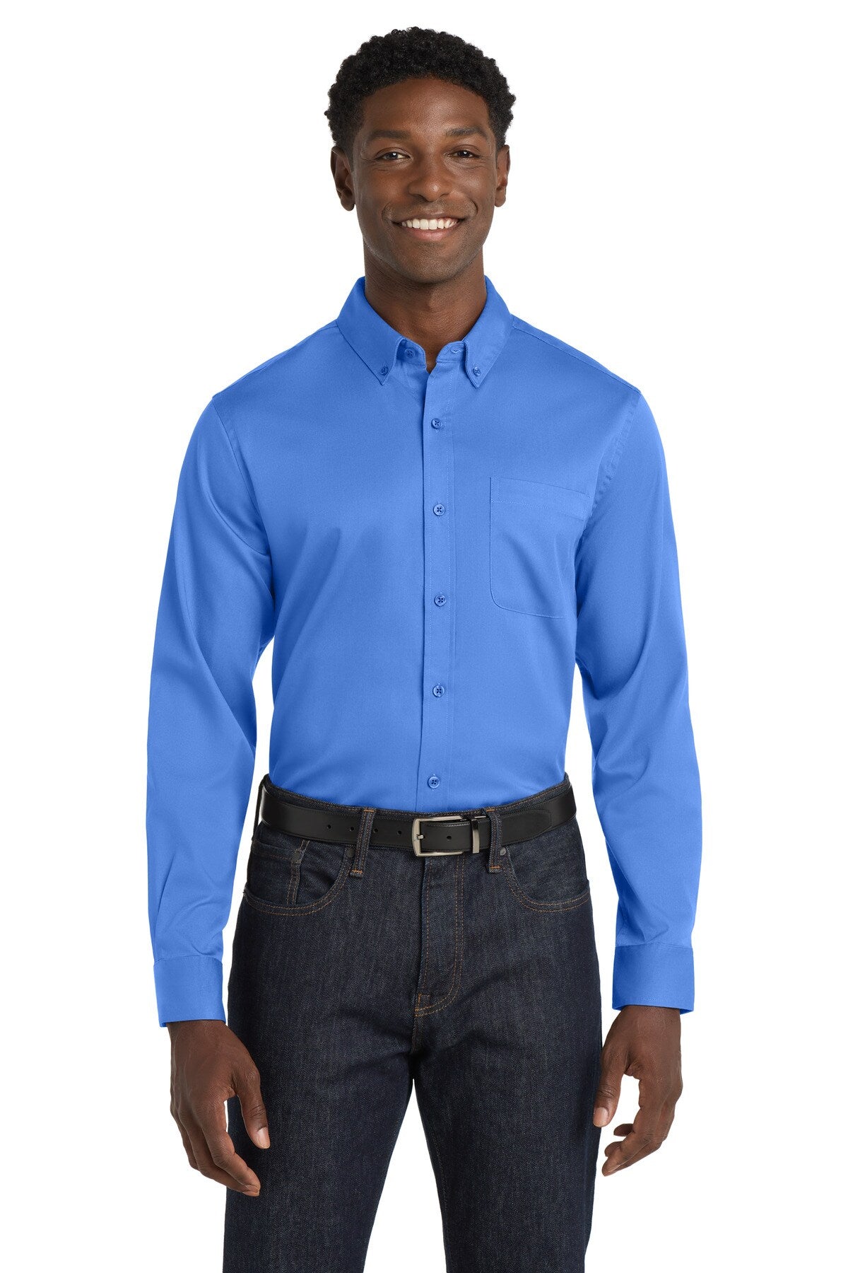 Port Authority® Long Sleeve SuperPro React Twill Shirt