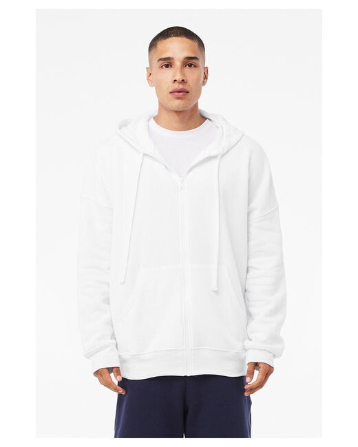 Bella + Canvas® Sponge Fleece DTM Full-Zip Hooded Sweatshirt
